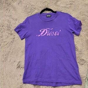 - DIESEL woman monogram purple t-shirt 💜